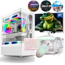 Computador Completo I5 Memoria Ram 16GB Monitor Mouse Teclado Fone de ouvido Branco