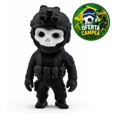 Boneco Ghost Call of Duty Miniatura – Enfeite Gamer para Gabinete e Setup