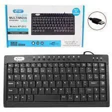 Mini Teclado Multimídia com fio USB