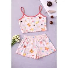 KIT 2 BABY DOLLS EM MALHA FRIA - CROPPED COM ALCINHAS | TECIDO RESPIRÁVEL E CONFORTO GARANTIDO