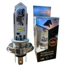 Lâmpada de Farol Motos Efeito Super Branca 2 LED H4 12V 35x35W
