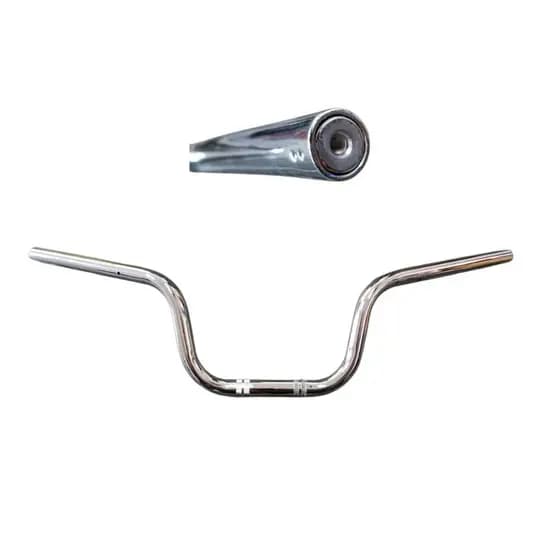 Guidão Moto Cg Cargo 160 Cromado Com Suporte Para Peso