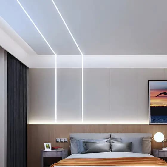 Perfil LED Embutir 25x7 2x1m Fita LED 2m Branco Neutro Direto na Rede Sem Fonte Ilunato