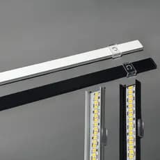 Perfil Alumínio Sobrepor LED 17x7mm 5x1m Applicato 5m Luz Quente com Fonte Completo