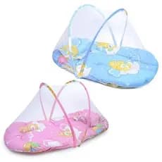 Colchonete Dobrável Berço Portátil Com Mosquiteiro Grande 90x50 cm - Envio já