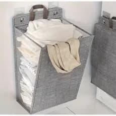 Cesto de Roupa Lavanderia Dobrável de Pendurar na Parede Multifuncional - Envio Rápido!