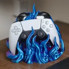 Suporte Controles PS4 PS5 Xbox Switch P/Dois Controles Mesa Organizador Setup Acessório