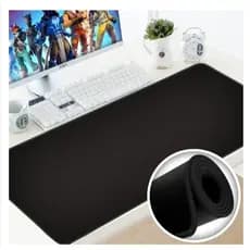 80 X 30 Cm Mousepad Gamer Preto Sem Desenho Extra Grande