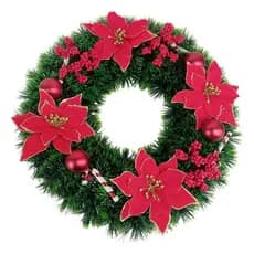 Guirlanda Natal Enfeite Decoraçao Natalina Porta Janela Loja Vitrine Ornamentaçao Loja Casa Shopping Fim de Ano