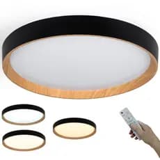 Luminaria Plafon Led 3 Tons Moderno Controle Remoto Iluminaçao Residencial Comercial Decorativo