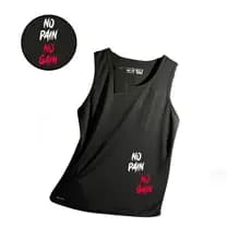 Regata Dry Fit  Masculina - Modelo regata PAIN 02 Academia Corrida CrossFit Treinos Intensos