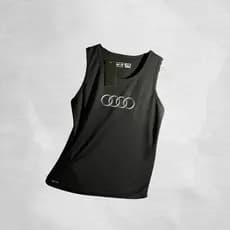 Regata Dry Fit  Masculina - Modelo regata AUDI 01 Academia Corrida CrossFit Treinos Intensos