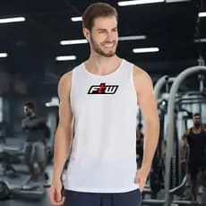 Regata Dry Fit  Masculina - Modelo regata F.T.W Academia Corrida CrossFit Treinos Intensos