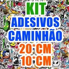 Kit Adesivos Grandes Para Van Boa Resolução Cartela aprova d'agua - Personagens Frases e Simbolos
