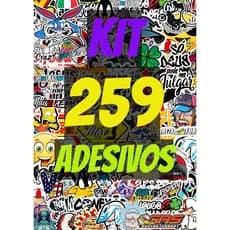 Kit 259 Adesivos Para Caminhão Alta Resolução Cartela aprova d'agua - Personagens Frases e Simbolos