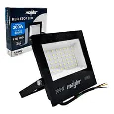 Refletor Holofote Led 200w Prova Dágua Branca Fria 6000k  100-240V  Bivolt Mayler