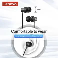 Fones de ouvido ThinkPlus TW13 com microfone - Fones de ouvido com fio e entrada auxiliar de 3,5 mm - Preto