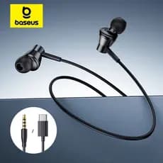 Baseus Encok CZ11, Fones de ouvido Tipo C, com microfone, ângulo de 120 °, para laptop, computador, tablet e celular.