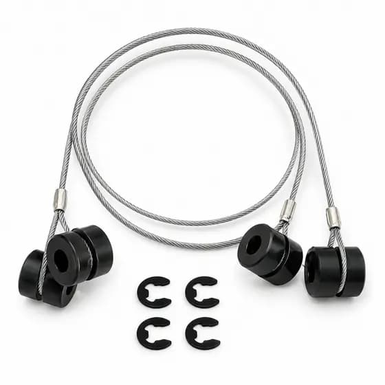 Kit 2 Cabos de Aço 83,5 cm para Simulador Polimet Bucha 13 mm Reposição
