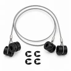 Kit 2 Cabos de Aço 83,5 cm para Simulador Polimet Bucha 13 mm Reposição