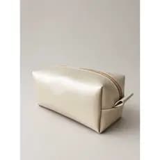 Necessaire Couro Sintético Bolsa De Mão Estojo Cosméticos Feminina Masculina Banho Organizador Grande Viagem Impermeável