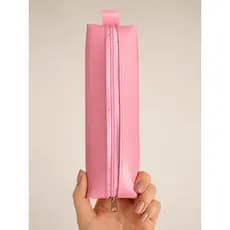 Estojo Em Couro Sintético Escolar Faculdade Organizador Porta Lápis Caneta Compacto Resistente Grande Feminino Masculino