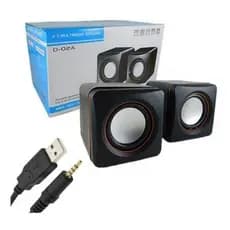 Caixa Caixinha de som Pc Notebook Usb p2 3w