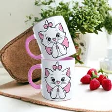 caneca marie rosa para meninas