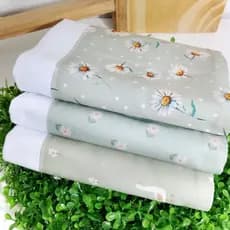 Pano de prato minimalista - Verde Sage Kit com 3 unidades