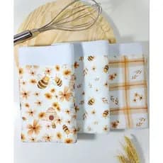 kit de panos abelhas minimalistas