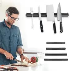 Barra Magnética de Parede para Facas e Utensílios – Suporte Organizador de Cozinha