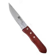 Faca de churrasco cabo madeira outback inox 25 cm Serra
