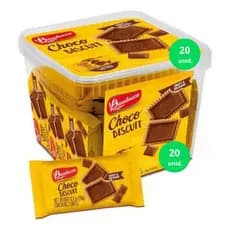 Bauducco Choco Biscuit To Go 20 Unidades 360g Biscoito Chocolate Snack Lanche Escolar