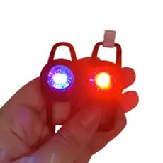 Kit 2 Lanternas De Segurança Bicicleta Led Farol Bike Par Dianteira branca Traseira Vermelha