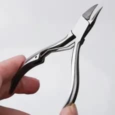 Kit Com 3 Alicate De Cortar Unha Profissional Aço Inox Manicure Corte CURVADO.