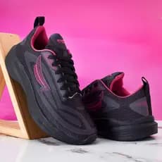 Tenis Feminino Esportivo Academia Original TO FLY Corrida Caminhada confortavel PRETO PINK