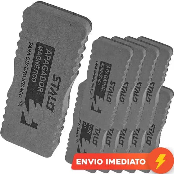Kit 10 Apagador Magnético Para Quadro Branco E Lousa Stalo