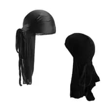 DURAG WAVES Bandana Durag Preta Touca 360waves Dureg Hiphop Rapper