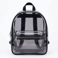 Mochila Transparente Fume  Media Escolar Casual