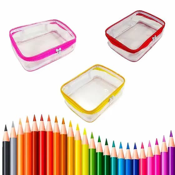 Estojo Box  100Pens Transparente