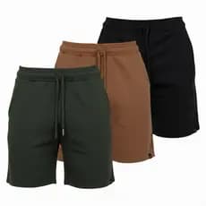 Kit 3 Bermuda Moletom shorts Masculino Lisa Academia Treino/casual.