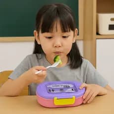 Pote Hermético Marmita Gamer Infantil Escolar Lancheira Criança Menino Menina Com Colher Garfinho de Plastico Livre BPA
