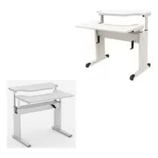 Mesa Dois Tampo Multiuso C/ Ajuste De Altura Mesa Pc Gamer