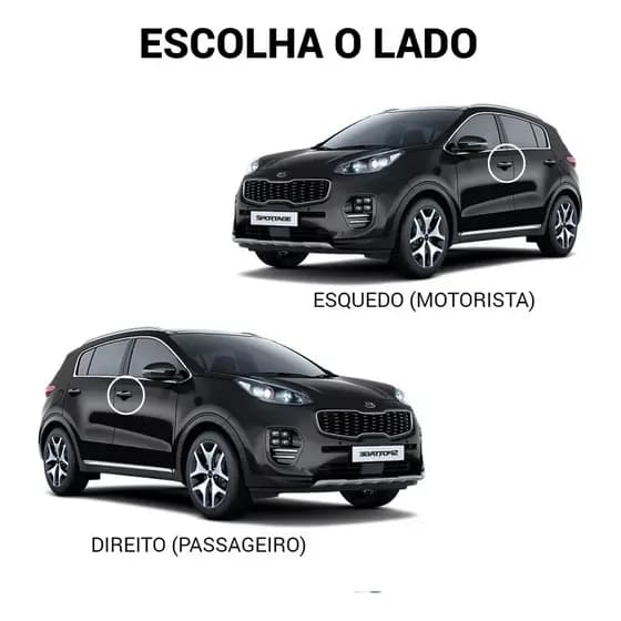 Botão Maçaneta Externa Acionar Trava Porta Kia Sportage
