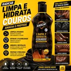 Hidrata Couros Limpa e protege automotivo carro sapato jaqueta sofás