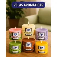 Kit Velas Aromáticas 60gr perfumadas presente decoração ambientes