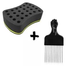 Kit Esponja Nudred Simples P M ou G Com Garfo De Metal