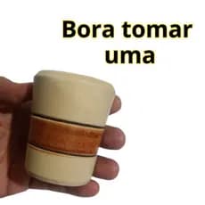 Kit Copinho De Cachaça Copo Em Madeira Feita A Mao- ESCOLHA A QUANTIDADE