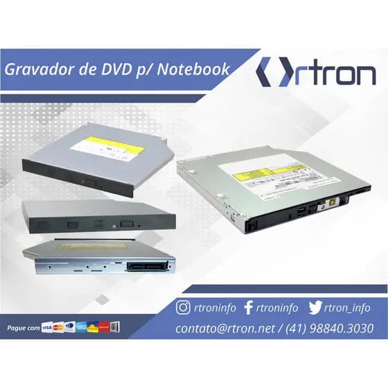 DVD-RW INTERNO P/ NOTEBOOK SATA