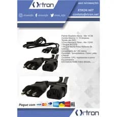 CABO DE FORCA TRIPOLAR P/ COMPUTADOR 1.5m LE-24